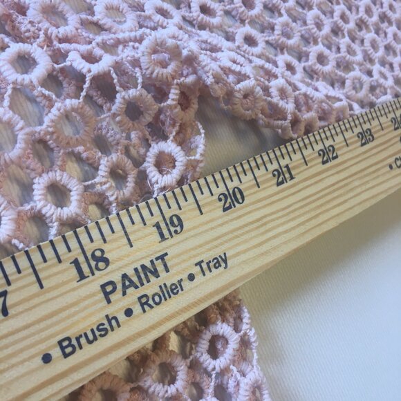 Simply Irresistible Crochet Tunic Dress Medium Peach Beach Cover Boho Ibiza Euro - Picture 5 of 7